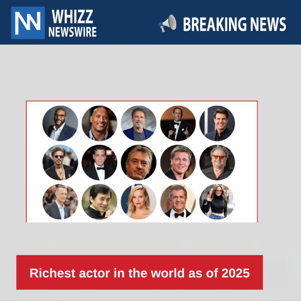Richest actor in the world as of 2025